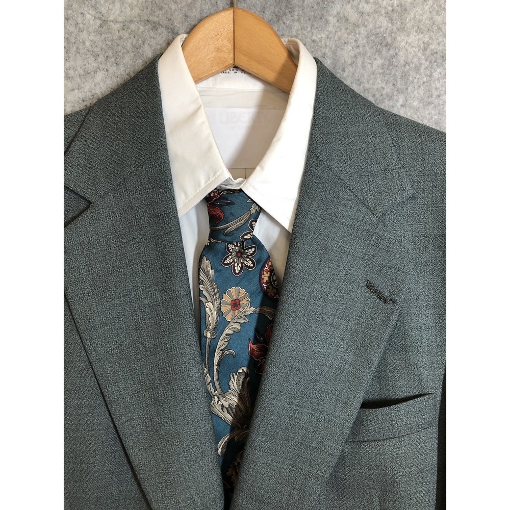 Embassy Suites Blazer 42S Gray Wool Business Casual Classic Suit Coat Jacket